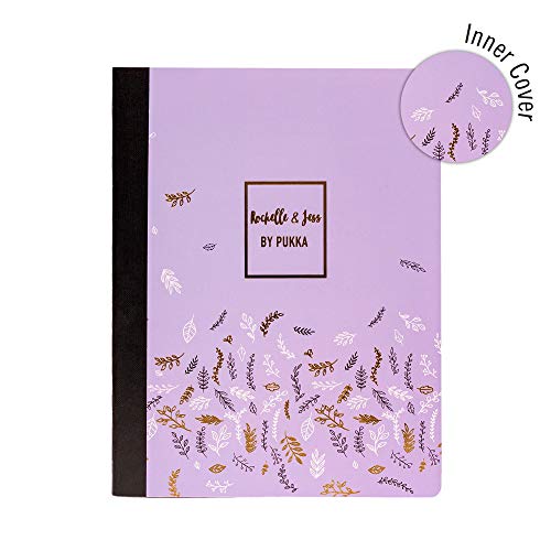 Pukka Pad, Composition Notebooks - 3 Pack of Journals Featuring 140 Pages of College Ruled 80GSM Paper with Sturdy Cover Stock - 9.75 x 7.5in - Rochelle and Jess - color: Rochelle & Jess, size: 3 Pack