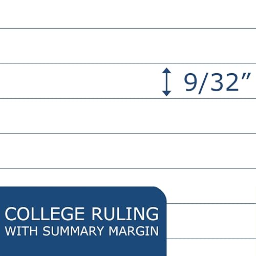 Roaring Spring Loose Leaf Law Paper, 100 Sheets, 8"x10.5" White 15# Law / College Ruled Notebook Filler Paper With Margin, 3-hole Punched, Proudly Made in the USA - size: 11" x 8.5", style: Each