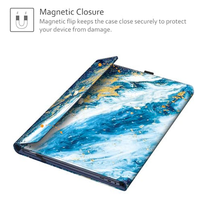 Fintie 15.6 Inch Samsung Galaxy Book 360 PU Leather Sleeve Case with Pocket | Fits for Chromebook Plus XE550XGAA, Book4 NP960XGK, Book3 NP750QFG, Book2 Pro NP950XED, Magnetic Closure, Sandywave - color: SandyWave