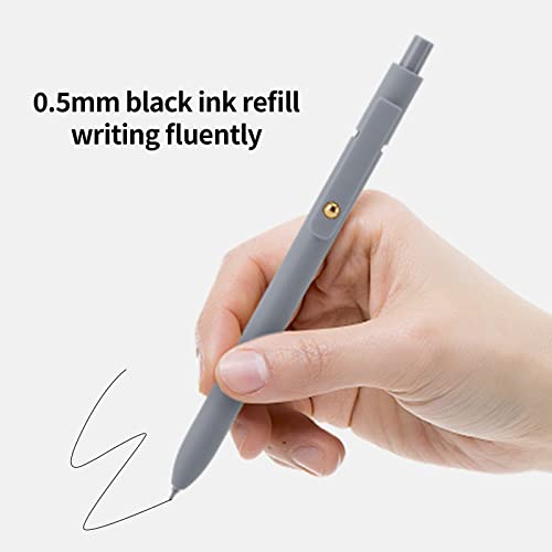 Ddaowanx Pens Set,24 Pcs 0.5mm Quick Dry Black Ink Rollerball Gel Pens | Fine Point Smooth Writing Pens for Journaling,Cute Office School Supplies,Gifts for Women - color: 24 Pcs Morandi-Black Ink