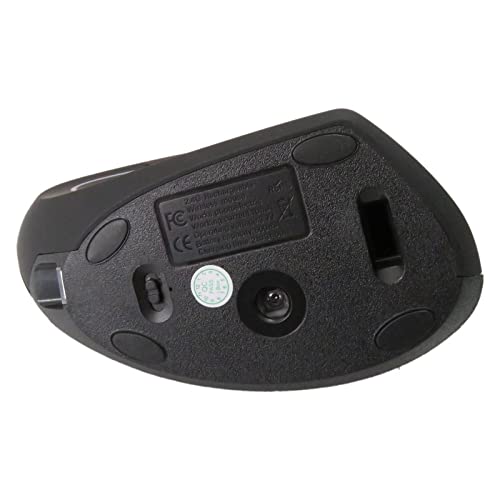 Wireless Ergonomic Mouse, Jelly Comb Rechargeable 2.4G Bluetooth Vertical Mouse Switch to 3 Devices Optical Mice with 6 Buttons 3 Adjustable 800/1200/1600 DPI Levels for Laptop, PC, MacBook