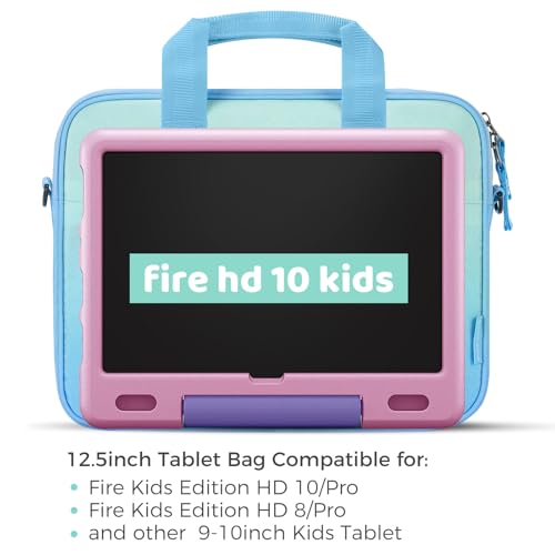 Choco Mocha Kids Tablet Sleeve Bag for Boys & Girls, (10-12.5Inch) - color: Gradient-blue 12.5inch, size: 12.5inch(12.5 x 9.8 x 1.3)