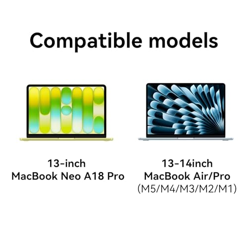 Omnpak Laptop Sleeve for 13 inch MacBook Air/Pro M5-M1 & Neo A18 Pro | with Pocket and Handle,Protective Quilted Puffy Case,Water Resistant Carrying Bag for 13-14" MacBook Air/Pro/Neo - color: Black