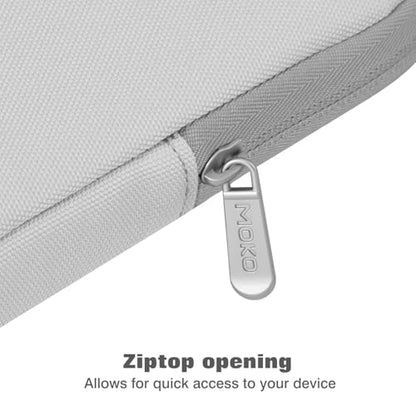 MoKo 9-11 Inch Tablet Sleeve Bag Padded Protetive Carrying Case | Fits New 11inch iPad Air M4, iPad A16 2025, iPad Pro 11 M4, Air 5/4/3, iPad 10/9/8th Gen, Tab S8/S9 11", Gray + White - color: Gray + White, size: 9-11 inch
