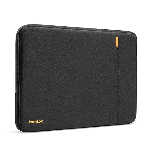 tomtoc 360° Protective Laptop Sleeve for 15.6 Inch Acer Aspire 1/3/5/7, Chromebook, Lenovo IdeaPad L3, HP Pavilion/Envy, ASUS Chromebook/VivoBook, Water-Resistant Notebook Accessory Bag Case - color: Black, size: 15.6-16.2 Inch