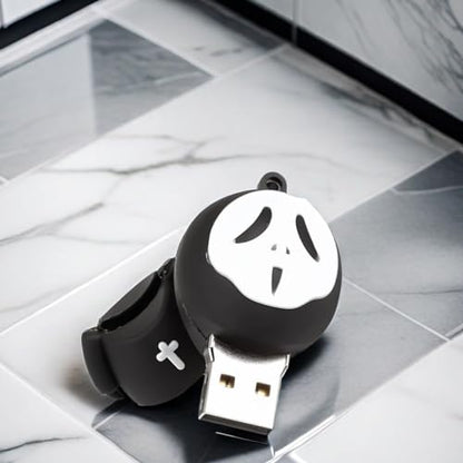 64GB USB 2.0 Flash Drive Cartoon Novelty Halloween Ghost Memory Stick Silicone Rubber Pendrive - color: Ghost, size: 64GB 2.0