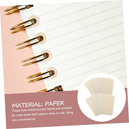 280Pcs Loose Leaf Paper Hole Reinforcement Stickers Adhesive Binder Ring Labels for Easy Repair of Punched Paper for Office and Home Use