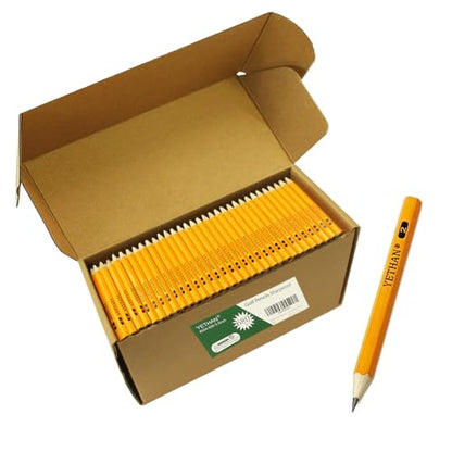 Golf Pencils, Half Pencil, 3.5" Mini Pencils, #2 HB Hexagon, Pre-sharpened, Back to school, 680 Pcs.