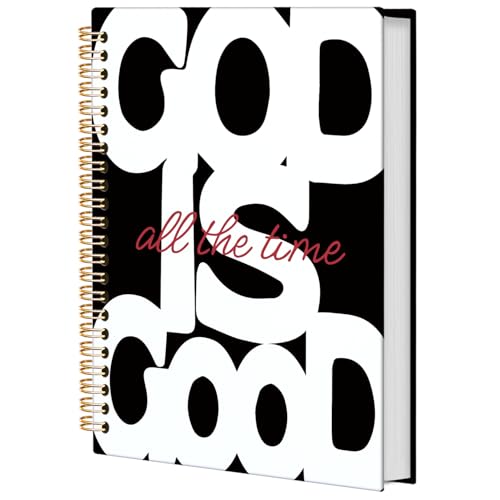 God Is Good Notebooks Christian School Supplies, Black Office Supplies for Desk Women, Prayer Journal for Woman, Bible Journaling Notebooks for Office School, 5.5x8.3 Inch - color: Black God is Good