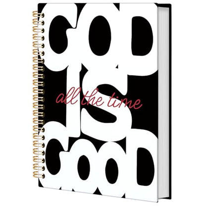 God Is Good Notebooks Christian School Supplies, Black Office Supplies for Desk Women, Prayer Journal for Woman, Bible Journaling Notebooks for Office School, 5.5x8.3 Inch - color: Black God is Good