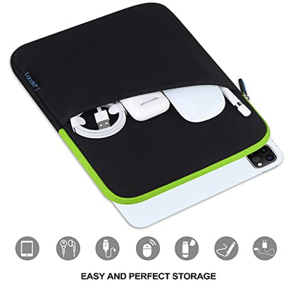 Lacdo Tablet Sleeve Case for 13 inch New iPad Air M4 M3 M2 2026-2024, 13 inch iPad Pro M5 M4 2025-2024, 12.9 inch iPad Pro 6 5 4 3 with Magic Keyboard and Smart Keyboard Folio Protective Bag, Green - color: Green, size: 12-13 Inch