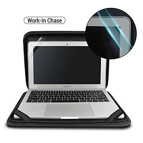 iBenzer 30 Pack Stay in Laptop Sleeve 11 inch Carrying Bag PC Folio Case Compatible with MacBook Air 11 Chromebook Ultrabook Notebook Surface HP Dell Lenovo Yoga Acer Asus Apple, Black LS-FL11-BK-30 - size: 11 Inch (30 pack)