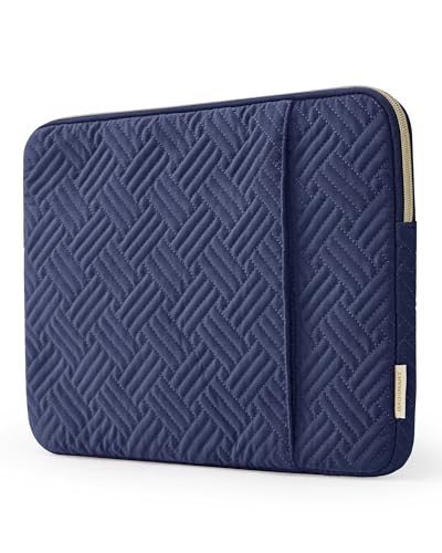BAGSMART Laptop Sleeve Bag Compatible with MacBook Air/Pro, 13-13.3 inch Notebook, Compatible with MacBook Pro 14 Inch, MacBook Air M2 Sleeve 13 Inch, Repellent Protective Case with Pocket, Navy Blue - color: Navy Blue, size: 13-13.3 Inch