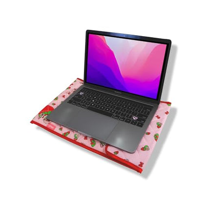 Sonix x Sanrio | Quilted Laptop Sleeve | 13-14 Inch, Quilted Soft Comfy Laptop Carrying Case, Computer Sleeve | My Melody x Strawberry Shortcake (13" - 14") - color: My Melody x Strawberry Shortcake