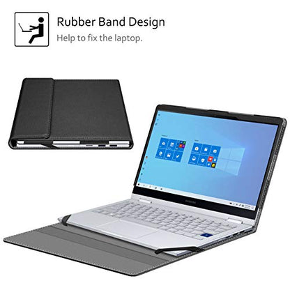 Fintie Sleeve Case Cover for 13.3" Samsung Galaxy Book Flex Alpha 13 NP730QCJ/Flex2 Alpha NP730QDA/Chromebook 2 XE530QDA/Book S/Ion 13 NP930XCJ, Black
