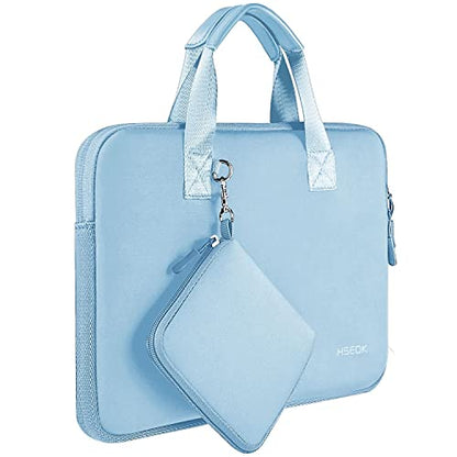 Hseok Laptop Sleeve 13.3-14 inch Case with Small Pouch, Neoprene Computer Bag Compatible with MacBook Neo/Pro 14 M5/M4/M3/M2/M1, Mac Air/Pro 13.3, XPS 14 and Most 13-14 inch Notebooks,S02B01 - color: S02B01, size: 13"-14"