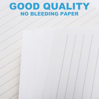 PATIKIL B5 Ruled Refills Inserts 9-Ring Binder Loose Leaf Planner Filler Paper Planner Inserts, 80 Sheets/160 Pages, Lined, White - size: B5, style: Lined