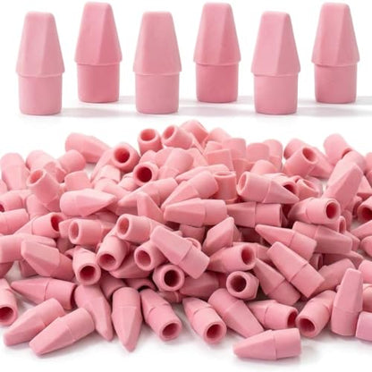 Mr. Pen- Pencil Top Erasers, 120 Pack, Pink, Latex-Free | No-Smudge Cap Pencil Erasers for Precise Erasing, Kids, Teachers, Studying Supplies - color: Pink, size: 120 Pack
