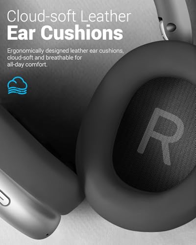 Wentronic Y01 Wireless Noise Canceling Headphones Bluetooth 5.3 Over Ear Headphones with Microphone, Hi-Res Audio, 48H Playtime, Foldable Comfortable Earpads,Compatible with iOS,Android,PC, Space Grey - color: Space Grey