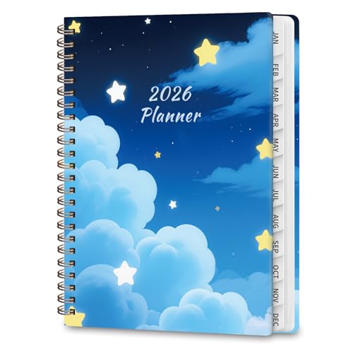 2026 Planner, Weekly and Monthly Calendar Planner Agenda, Jan 2026 - Dec 2026, Planning Academic Book, Office Desk Accessories and School Supplies - A5 (6.3'' x 8.5'') - color: D-Star