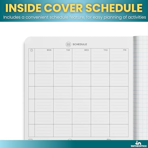 1InTheOffice Composition Notebook College Ruled, Notebooks for School, Black, 9.75" x 7.5", 24 Pack