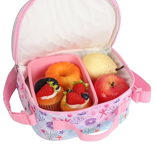 Cartoon Rolling Backpack for Boys Girls, Kids 5 Pcs Wheeled Backpack, Travel Backpack for Elementary Students (Shell Green) - color: Shell Green