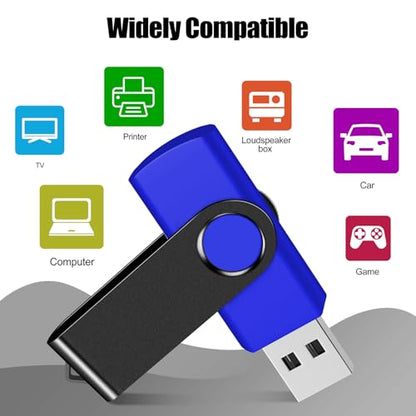 EASTBULL USB Flash Drive Bulk 2GB 20 Pack with Lanyards USB 2.0 Thumb Drive Bulk Memory Stick USB Mass Storage - size: 2GB-2.0