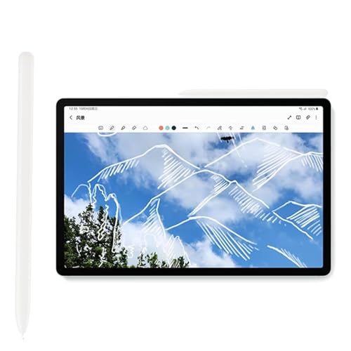 2 Pack Galaxy Tab S9 FE S Pen for Samsung Galaxy Tab S9 FE / S9 FE+ Stylus Pen,Replacement for Samsung Galaxy Tab S9 FE Pen(Silver) - color: (Silver）