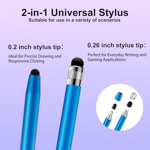 ChaoQ Stylus Pen for Touchscreen, 6pcs High Sensitivity and Precision Stylus Pen for iPad iPhone Android and All Touch Screens - color: 6 Mix Color