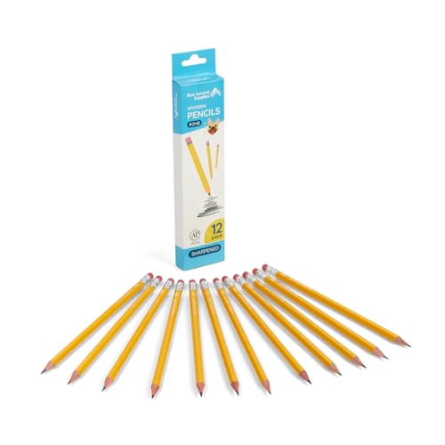 Blue Summit Supplies 144 Pack Presharpened Pencils #2 Bulk, Wood-Cased 2HB Pre Sharpened Number 2 Pencils Bulk for Students and Classroom Use, 12ct, 12 Boxes