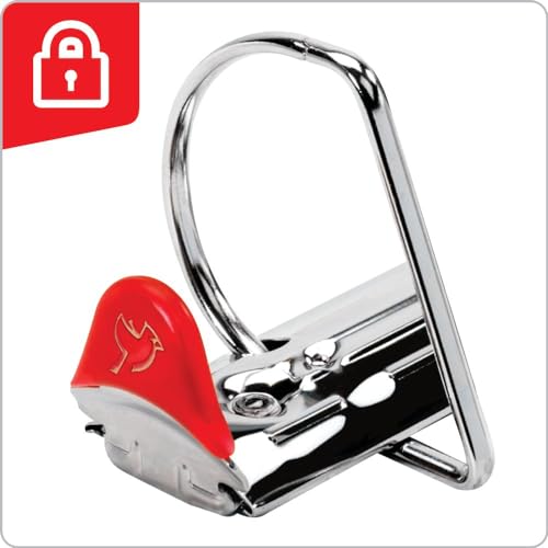 Cardinal 3 Ring Binder, 1 Inch Heavy Duty XtraLife Binder, Locking Slant-D Rings, Crack-Resistant Cover & Spine, ClearVue Covers, Holds 270 Sheets, Blue (26302) - color: Blue, size: 1-Inch