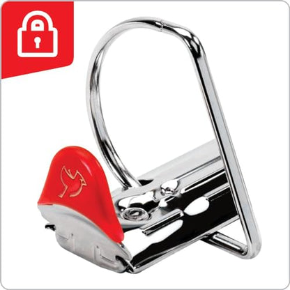 Cardinal 3 Ring Binder, 1 Inch Heavy Duty XtraLife Binder, Locking Slant-D Rings, Crack-Resistant Cover & Spine, ClearVue Covers, Holds 270 Sheets, Blue (26302) - color: Blue, size: 1-Inch
