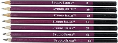 Studio Series 25-Piece Sketch & Drawing Pencil Set (Artist's Pencil & Charcoal Set)