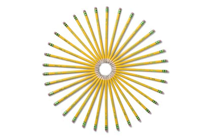 Ticonderoga Wood-Cased Pencils, Pre-Sharpened, 1000/Box, 1 Box | 2 HB Soft, Yellow, X13100 - size: 1 Count (Pack of 1000)
