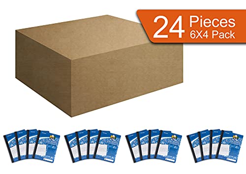 Mintra Primary Composition Notebook, 24 units 6-4 Pack, Blue Cover, 80 Sheets, 7.5in x 9.75in, Full Sheet, Ruled with Drawing Area, Flexible Hardcover Journal, Grades K-2, School & Home Use - color: Primary Ruled - Blue Only - Full Sheet, size: 24 units (