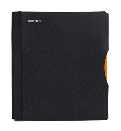 Mintra Office Durable PREMIUM Spiral Notebook, ((Black, 1 Subject, 8.5in x 11in)), Fabric Covered Coils, No Snags, Removable Adjustable Pocket Dividers, Ruler, Organization, Customizable - color: Black, size: 1 Subject (8.5in x 11in)