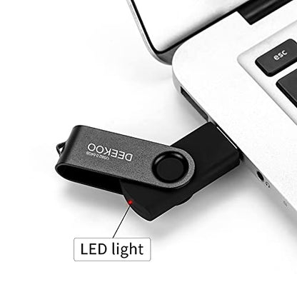 Flash Drive 64GB Thumb Drives Memory Sticks Jump Drive 2Pack 64GB USB 2.0 Flash Drives Mixed Colors: Black Green