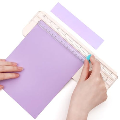 BAOFALI Mini Paper Trimmer with Extending Ruler for Scrapbooking Craft, Paper, Postcards,Coupon, Photos,Label, Cardstock ect Closed Size Approx.26.5x8.5cm/10.4x3.3inch