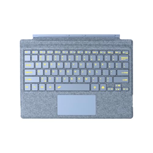 Type Cover for Microsoft Surface Pro 7+ / Pro 7/6 / 5/4 / 3, 12.3 inch, Ultra-Slim Wireless Bluetooth Tablet Keyboard with Multi Touchpad (Ice Blue) - color: Ice Blue