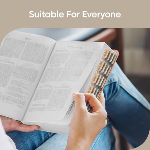 EssexWares - Boho Ombre Bible Tabs for Old and New Testament, 80 Large Print Tabs for Bible Study, Water-Resistant and Durable Index Tabs for Women and Men - 1.7" Wide - color: Boho Ombre