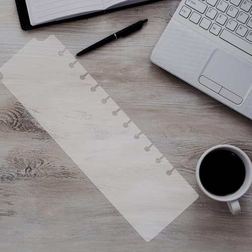 HANABASS Plastic Binder Dividers 5pcs Mini 3-Ring Notebook Index Tabs for Letter Size Loose-Leaf Organizing and Note Separation in Office and School Use