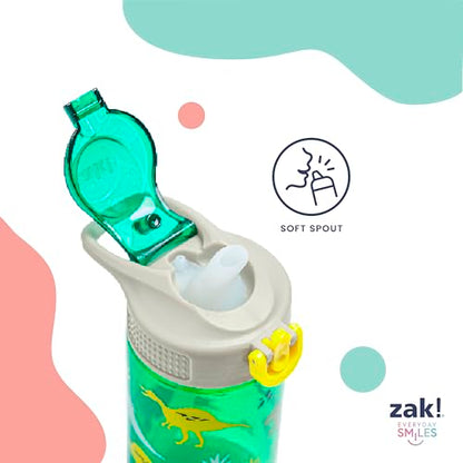 Zak Designs Disney Princess Sage Kids Water Bottle For School or Travel, 16oz Durable Plastic With Straw and Leak-Proof Spout Cover, 2-Pack (Ariel, Cinderella, Jasmine, Moana, Rapunzel, Tiana) - color: Disney Princess (Ariel, Cinderella, Jasmine, Moana, R