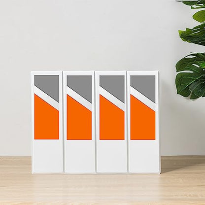 Amazon Basics 3 Ring Binders, 2 Inch, D-Ring Organizer for School, Home Office, White, 4 Pack - size: 4-Pack, style: 2-inch