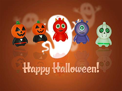 16GB USB Flash Drive 5 Pcs Halloween Pattern, BorlterClamp Memory Stick Thumb Drive, for Family and Friends - color: Halloween Pattern 16GB*5