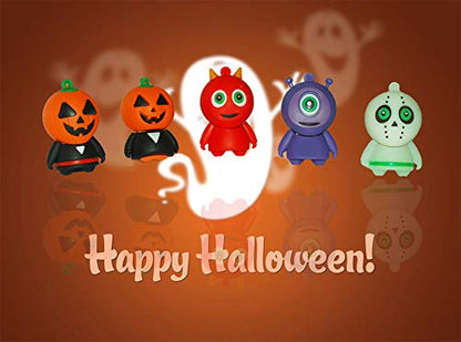 16GB USB Flash Drive 5 Pcs Halloween Pattern, BorlterClamp Memory Stick Thumb Drive, for Family and Friends - color: Halloween Pattern 16GB*5