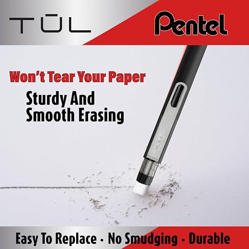 Mechanical Pencils Refill Set, Includes (3 Pack 9 Erasers), & Super Hi-Polymer 0.7 mm Lead Refills, 3 Pack Tubes, 90 Pieces Of Lead, (Refill Set) - style: Refill Set