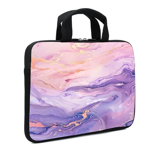 Laptop Sleeve Case 11.6" 12.1 Inch Neoprene Laptop Sleeve/Notebook Computer Case/Chromebook Case/Carrying Bag (Pink Purple) - color: Pink Purple
