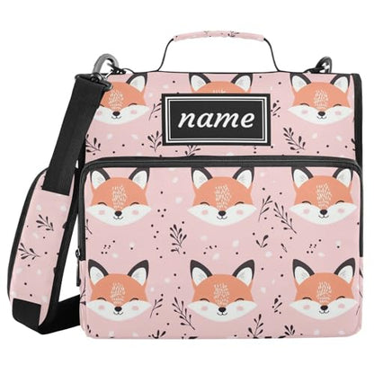Kcldeci Zipper Binder Organizer 1.5inch 3 ring binder Bag for School and Office Expanding File Folder - color: F4