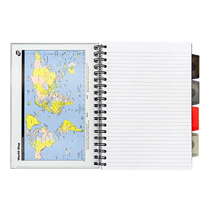 Pukka Pad 5 Subject Spiral Notebook 3-Pack - 200 Pages, 100 Sheets of 80GSM Paper with Repositionable Dividers & Perforated Edges for School & Office Planning & Organization - B5-7 X 10, Metallic - color: Metallic