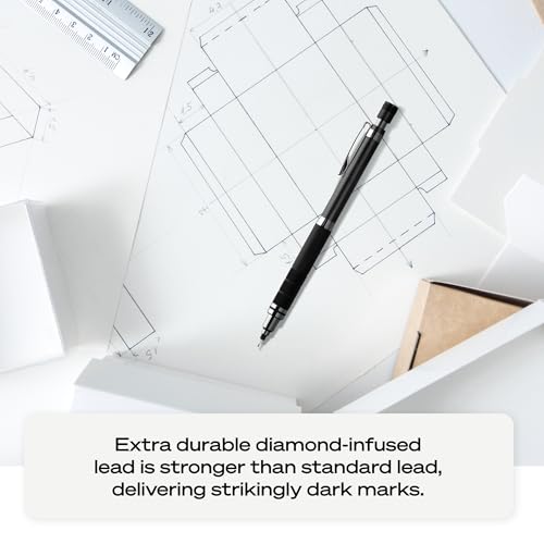 uniball Kuru Toga Elite Mechanical Pencil Starter Kit, 0.5mm, HB #2, Silver Barrel, 1 Pack - color: Silver Barrel, size: 1 Count (Pack of 1)